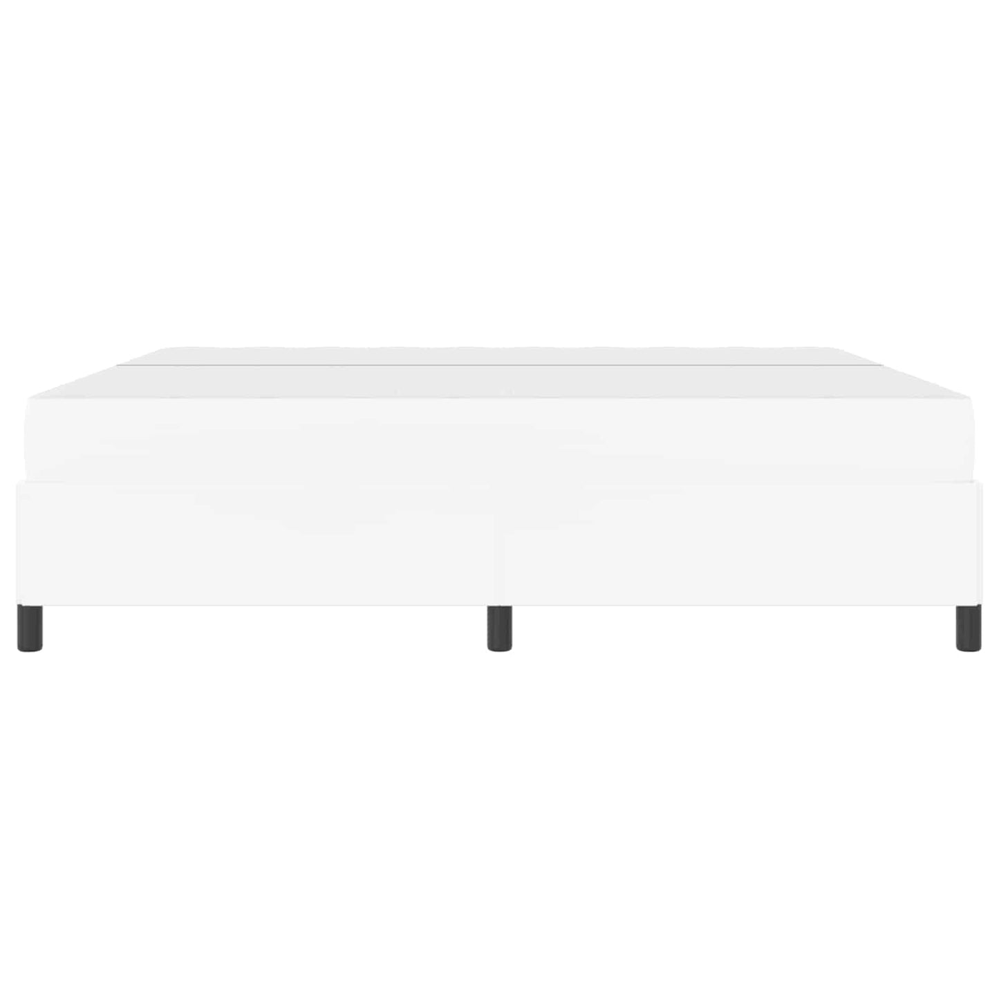 Struttura del letto con materasso Bianco 200 x 200 cm Tessuto | homemem39