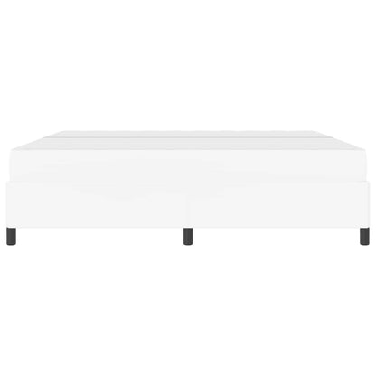 Struttura del letto con materasso Bianco 200 x 200 cm Tessuto | homemem39