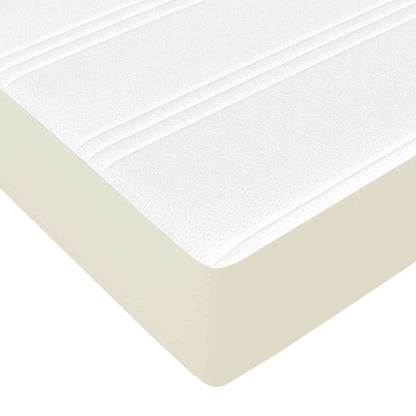 Struttura letto con materasso con materasso Crema 200 x 200 cm - homemem39