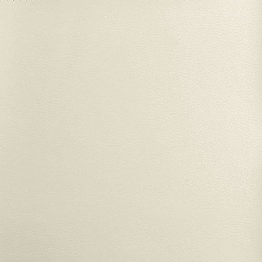 Struttura del letto con materasso Crema 200 x 200 cm Tessuto | homemem39