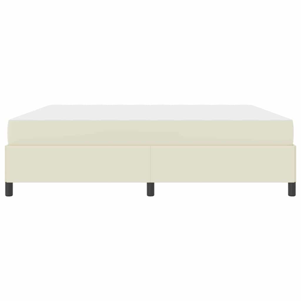 Struttura letto con materasso con materasso Crema 200 x 200 cm - homemem39