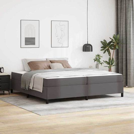 Struttura letto con materasso con materasso Grigio 200 x 200 cm