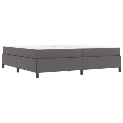 Struttura del letto con materasso Grigio 200 x 200 cm Tessuto | homemem39