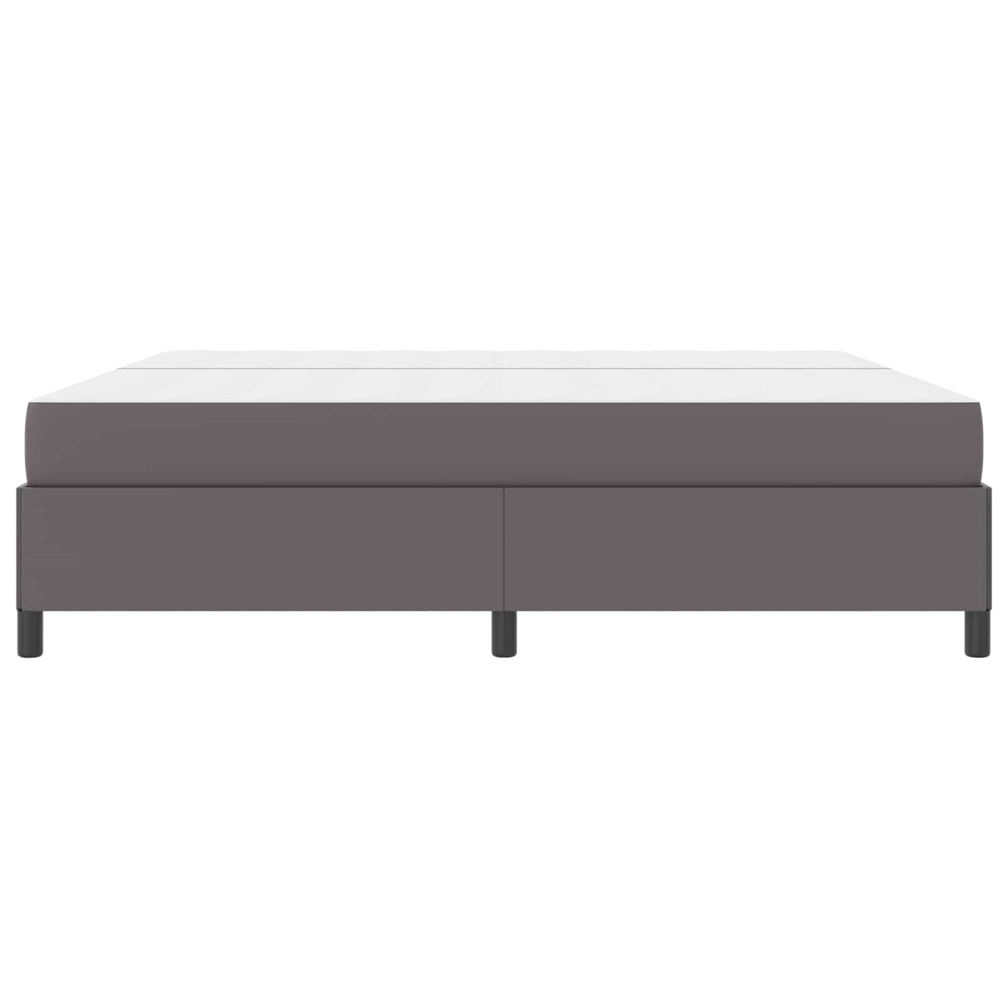 Struttura del letto con materasso Grigio 200 x 200 cm Tessuto | homemem39