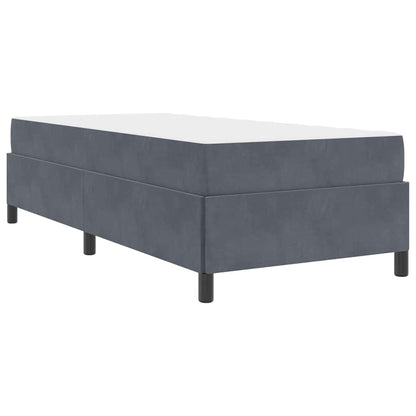 Struttura del letto Grigio scuro 80 x 200 cm Velluto