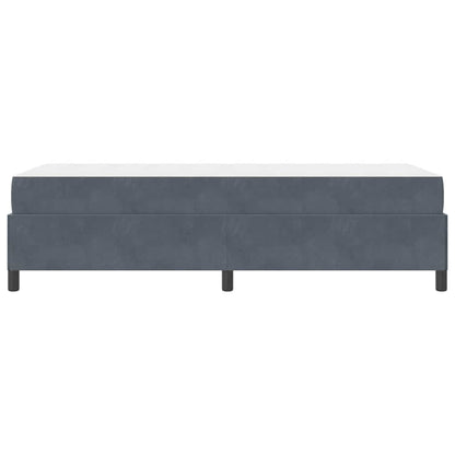 Struttura del letto Grigio scuro 80 x 200 cm Velluto