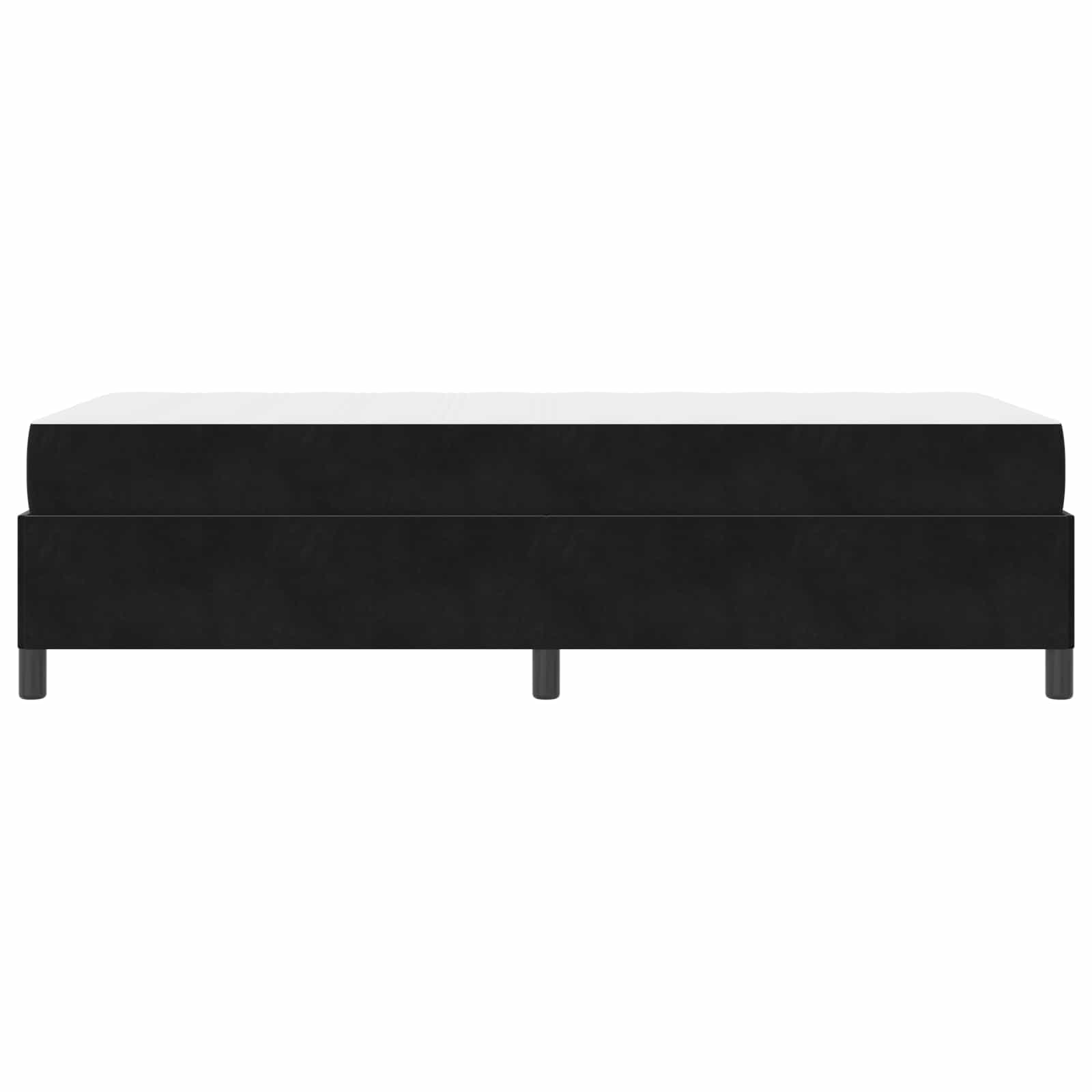 Struttura del letto con materasso Nero 80 x 200 cm Tessuto | homemem39