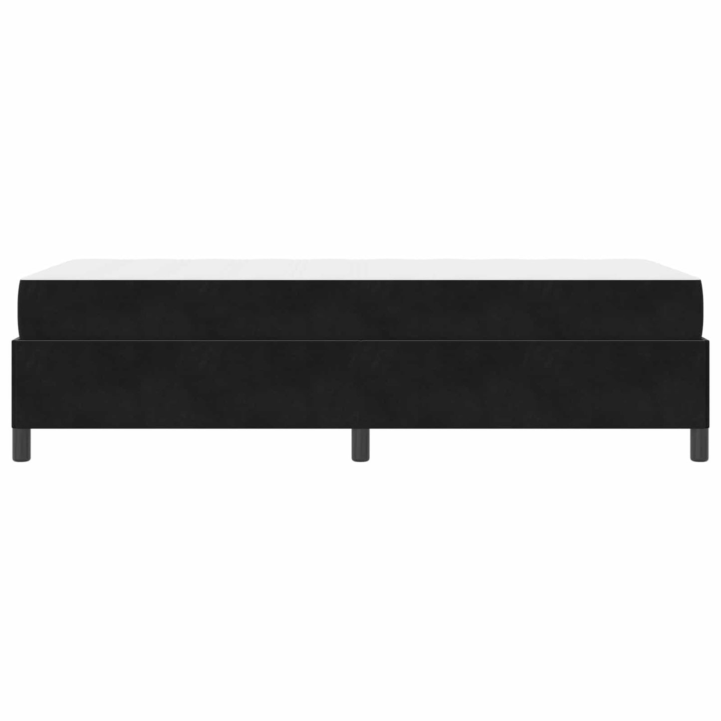 Struttura del letto con materasso Nero 80 x 200 cm Tessuto