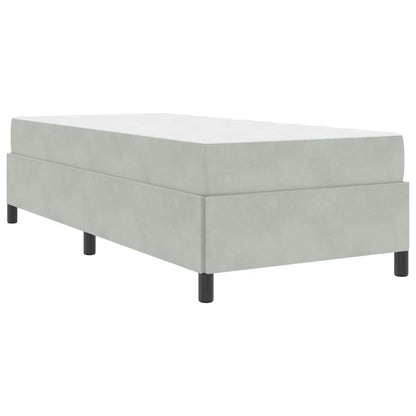 Struttura del letto Grigio chiaro, Grigio e Bianco 90 x 190 cm - homemem39