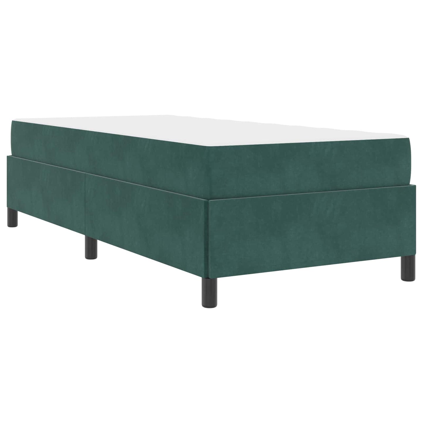 Struttura del letto Verde Scuro 90 x 190 cm Tessuto | homemem39