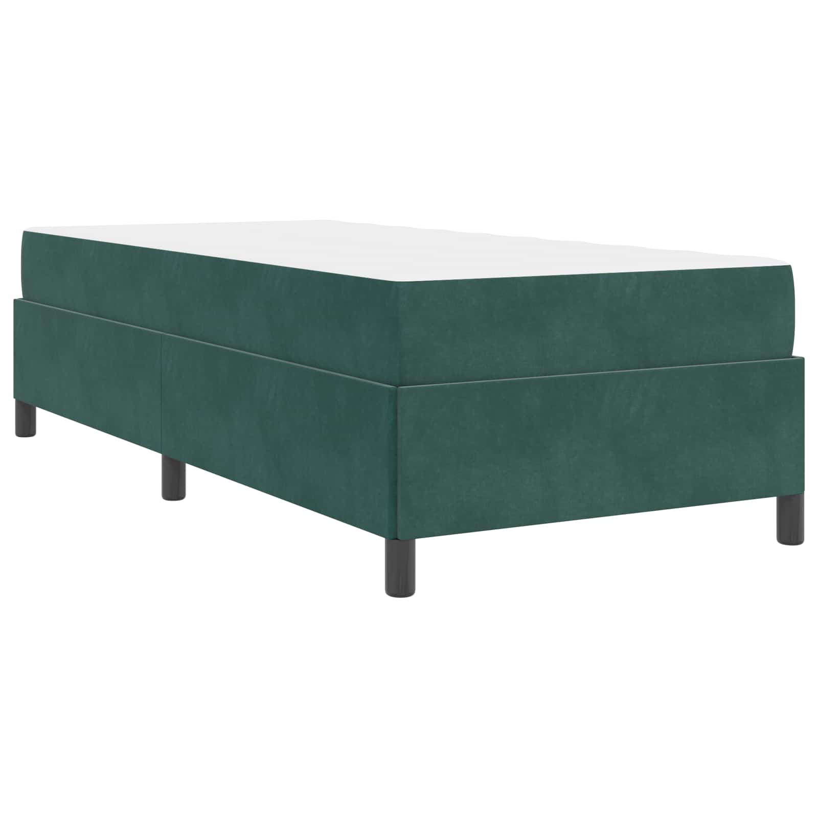 Struttura del letto Verde Scuro 90 x 190 cm Tessuto | homemem39