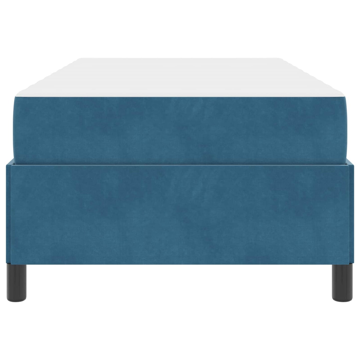 Struttura del letto con materasso Blu Scuro 90 x 190 cm Tessuto