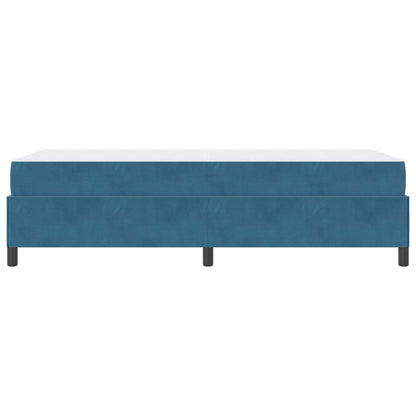 Struttura del letto con materasso Blu Scuro 90 x 190 cm Tessuto | homemem39
