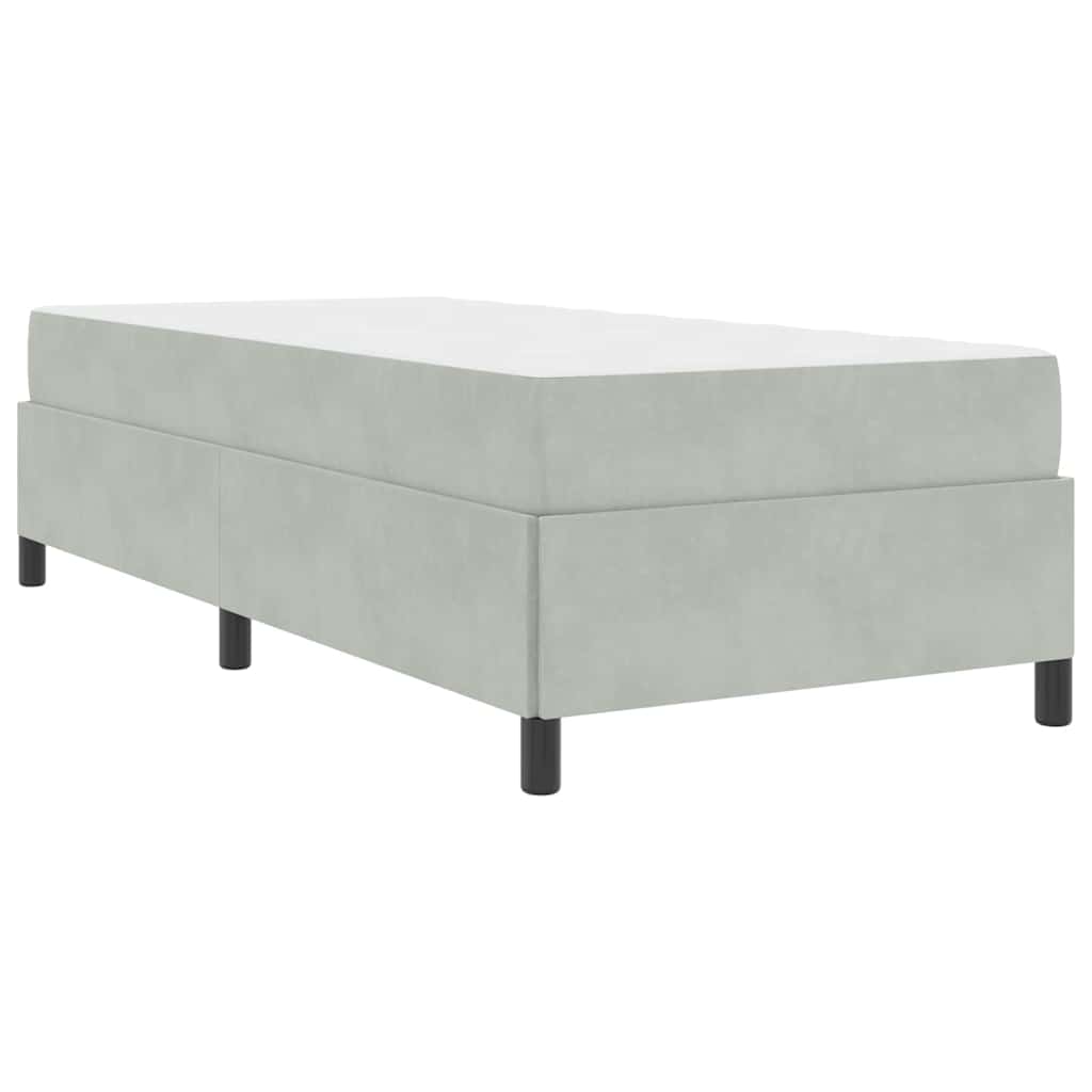 Struttura del letto Grigio chiaro, Grigio e Bianco 90 x 200 cm - homemem39