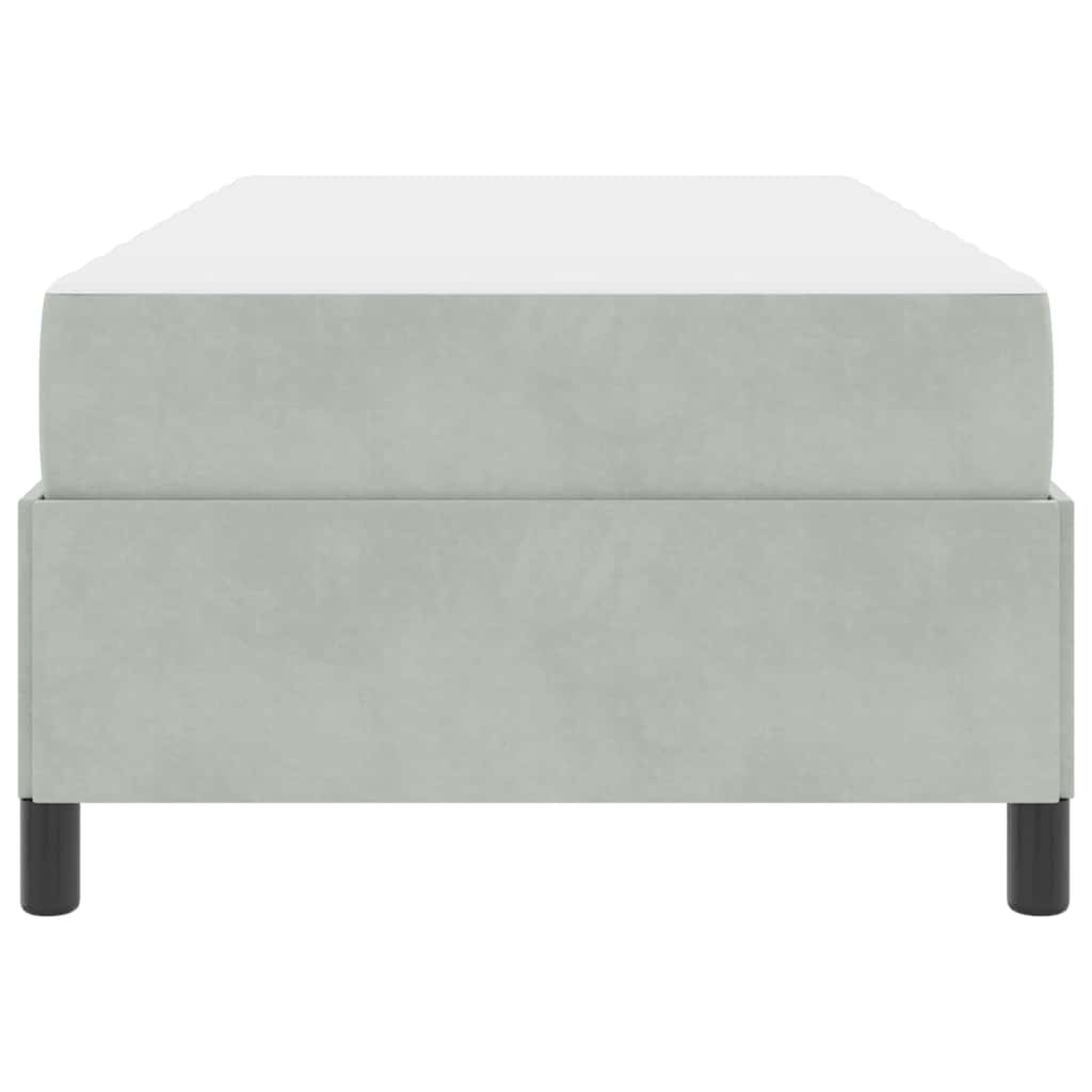 Struttura del letto Grigio chiaro, Grigio e Bianco 90 x 200 cm - homemem39