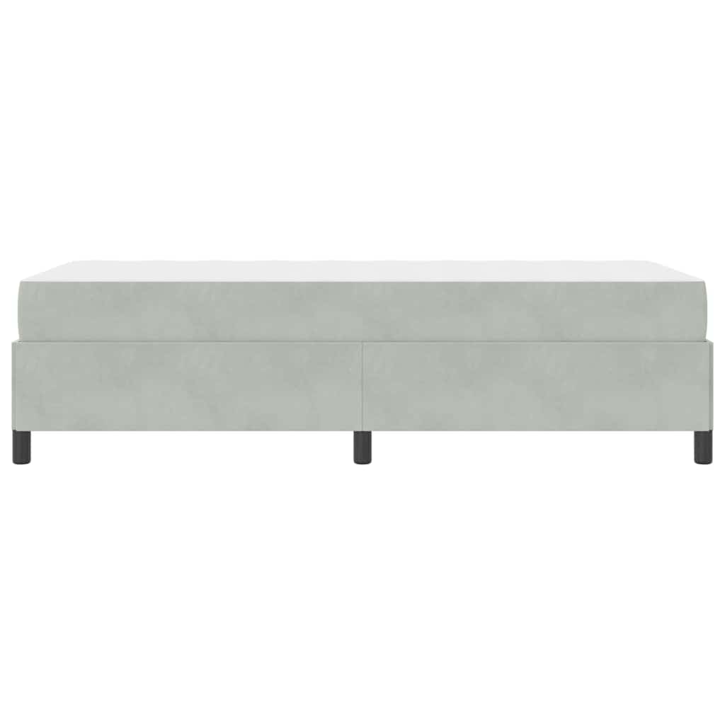 Struttura del letto Grigio chiaro, Grigio e Bianco 90 x 200 cm - homemem39