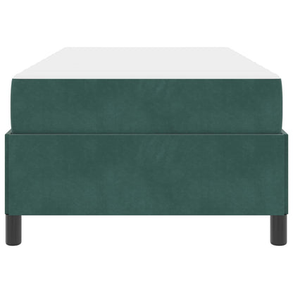 Struttura del letto Verde Scuro 90 x 200 cm Tessuto