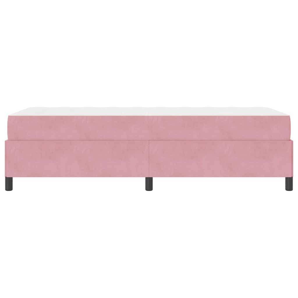 Struttura del letto Rosa e bianco 90 x 200 cm Velluto