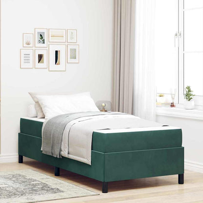 Struttura del letto Verde scuro, Verde e Bianco 100 x 200 cm