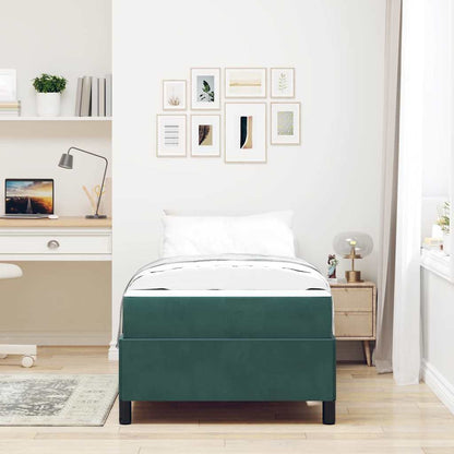 Struttura del letto Verde scuro, Verde e Bianco 100 x 200 cm