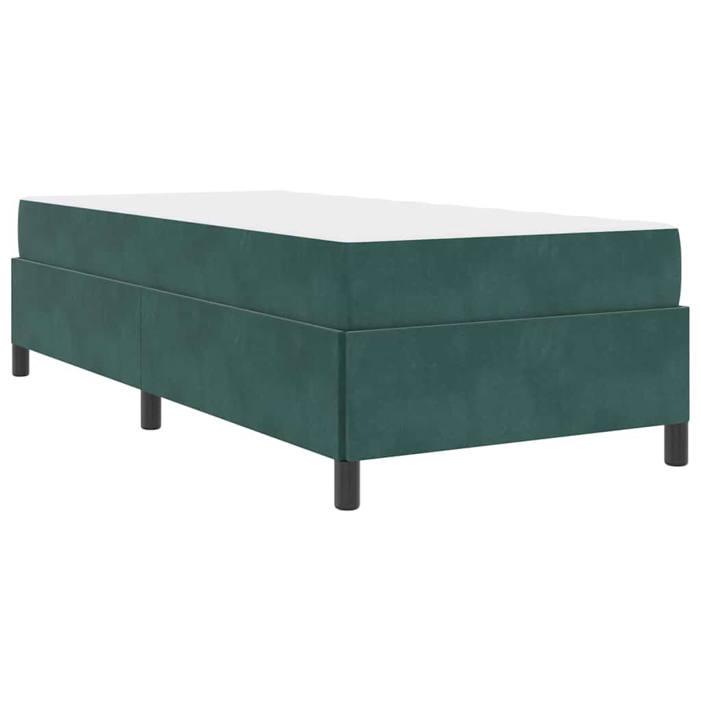 Struttura del letto Verde scuro, Verde e Bianco 100 x 200 cm