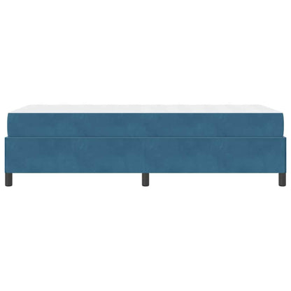 Struttura del letto Blu scuro e bianco 100 x 200 cm Velluto