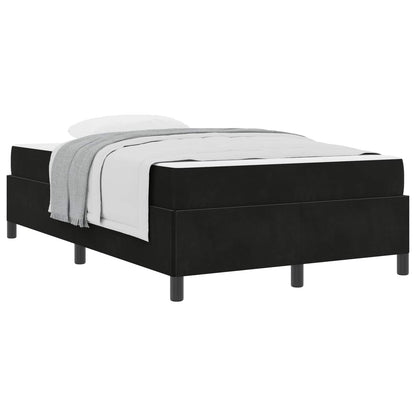 Struttura del letto con materasso Nero 120 x 190 cm Tessuto | homemem39