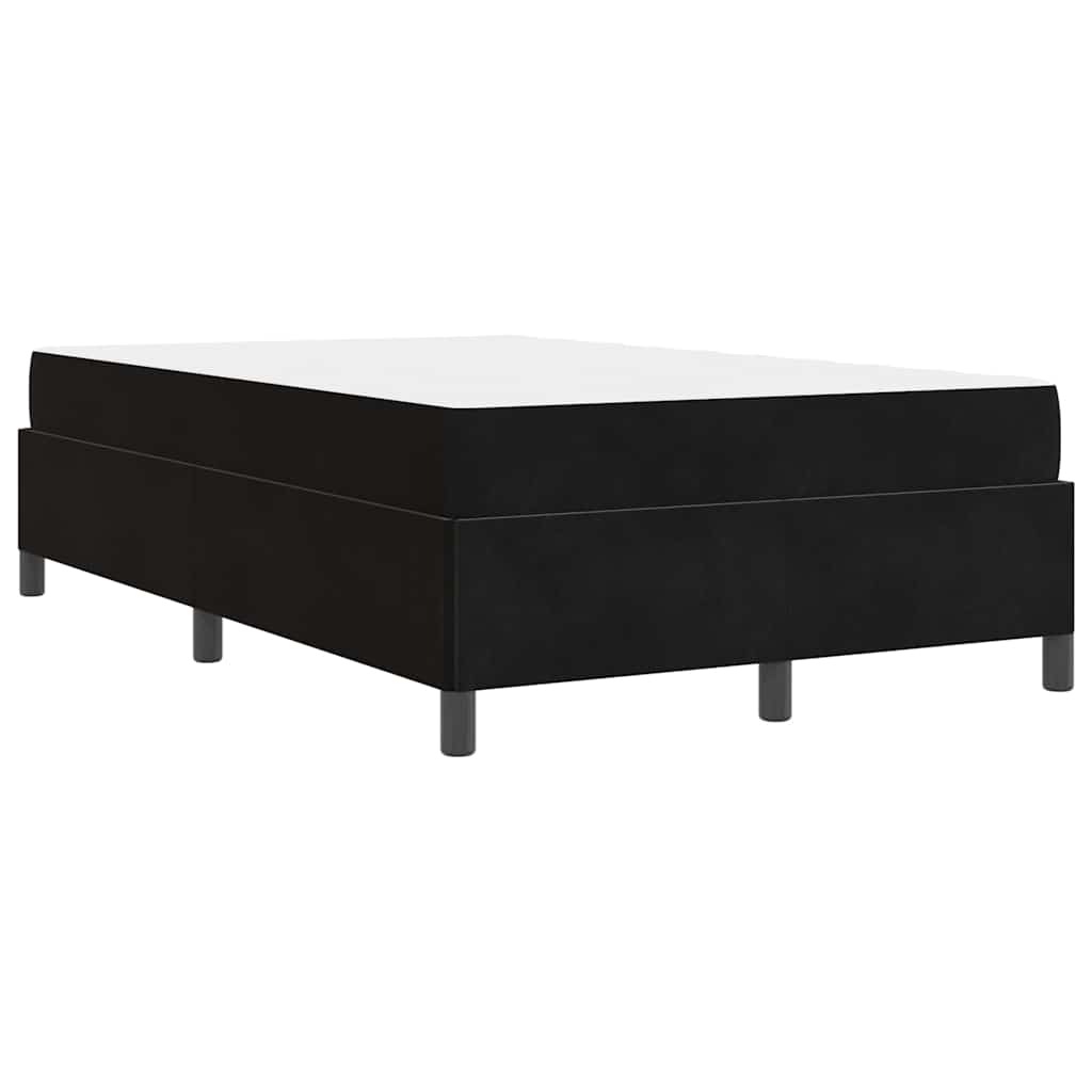 Struttura del letto con materasso Nero 120 x 190 cm Tessuto | homemem39