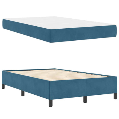 Struttura del letto Blu Scuro 120 x 190 cm Tessuto | homemem39