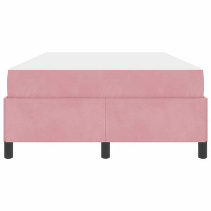 Struttura del letto con materasso Rosa 120 x 190 cm Tessuto | homemem39