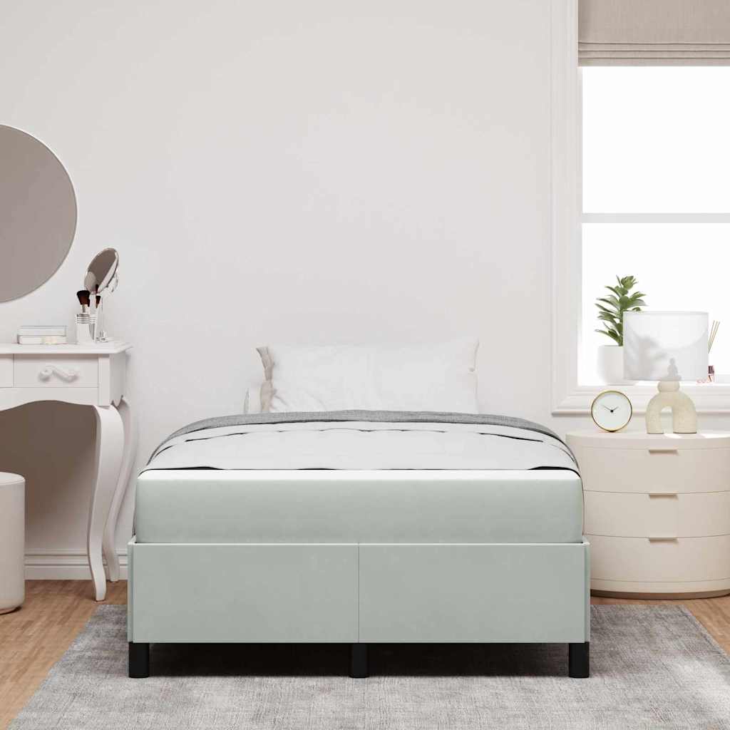 Struttura del letto Bianco, Grigio chiaro e Bianco 120 x 200 cm