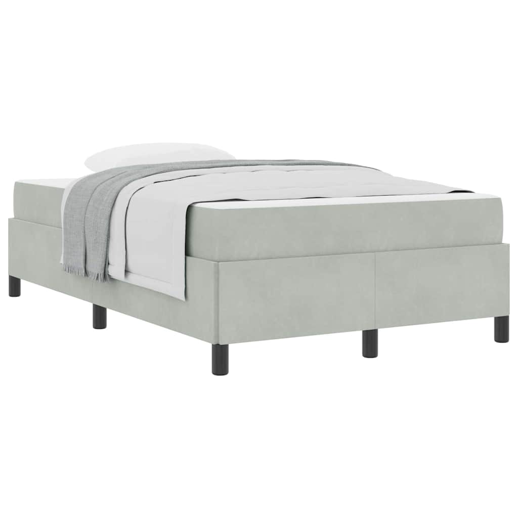Struttura del letto Bianco, Grigio chiaro e Bianco 120 x 200 cm