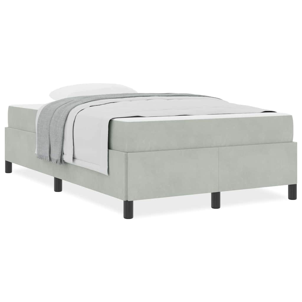 Struttura del letto Bianco, Grigio chiaro e Bianco 120 x 200 cm