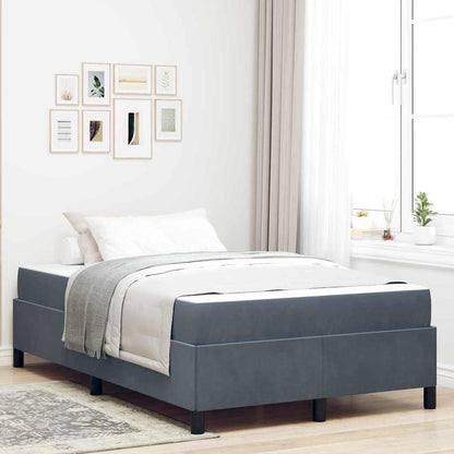 Struttura del letto Grigio scuro, Grigio e Bianco 120 x 200 cm
