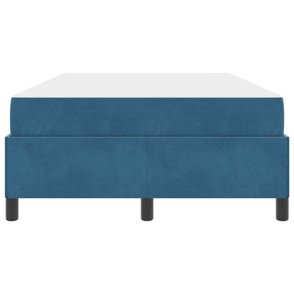 Struttura del letto Blu scuro e bianco 120 x 200 cm Velluto