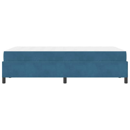 Struttura del letto Blu scuro e bianco 120 x 200 cm Velluto