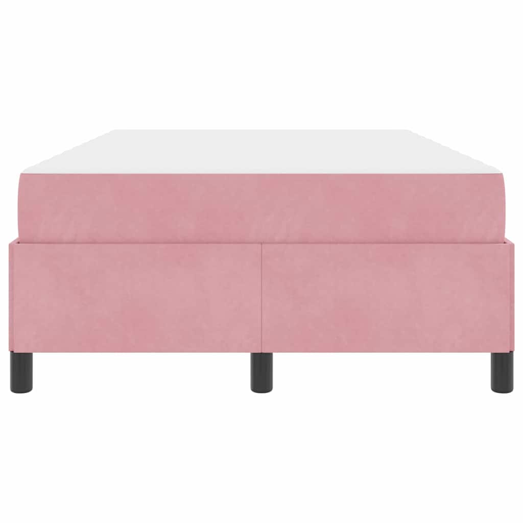 Struttura del letto Rosa e bianco 120 x 200 cm Velluto - homemem39