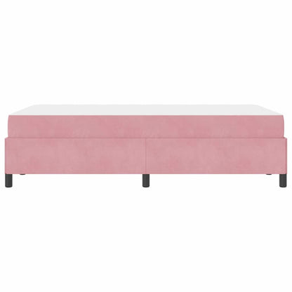 Struttura del letto Rosa e bianco 120 x 200 cm Velluto - homemem39