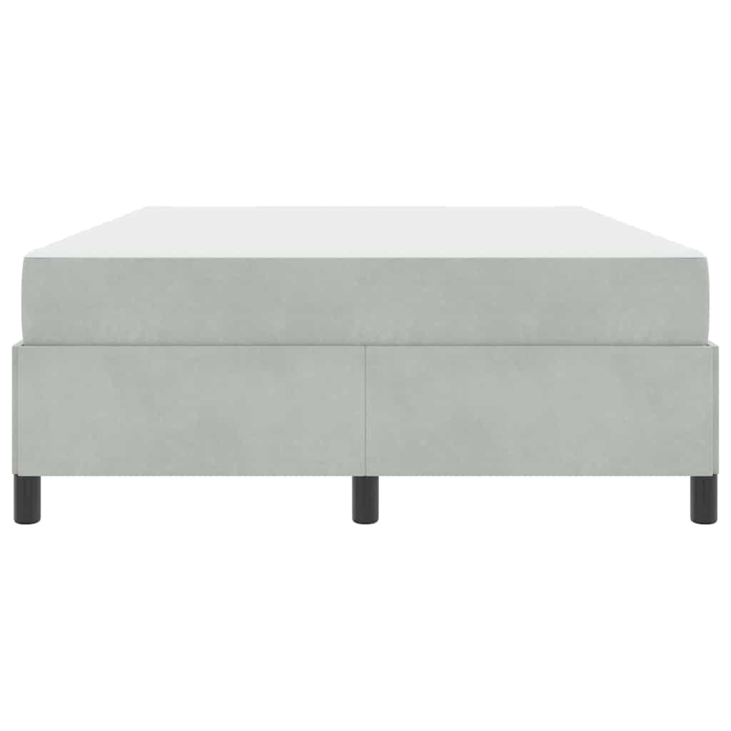 Struttura del letto Grigio chiaro e Grigio 140 x 190 cm Velluto - homemem39