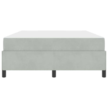 Struttura del letto Grigio chiaro e Grigio 140 x 190 cm Velluto - homemem39