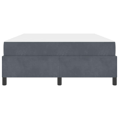 Struttura del letto Bianco, Grigio scuro e Grigio 140 x 190 cm - homemem39