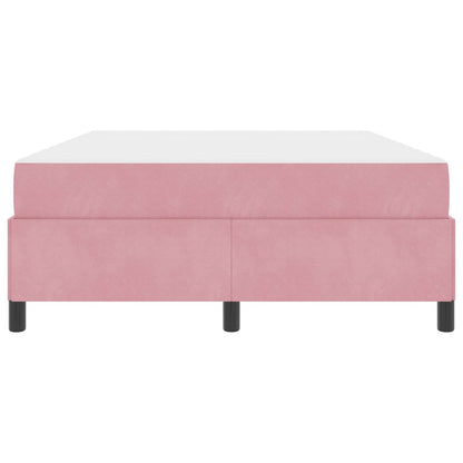 Struttura del letto con materasso Rosa 160 x 200 cm Tessuto | homemem39