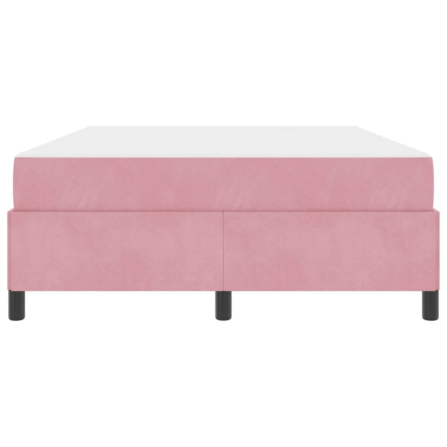 Struttura del letto con materasso Rosa 160 x 200 cm Tessuto