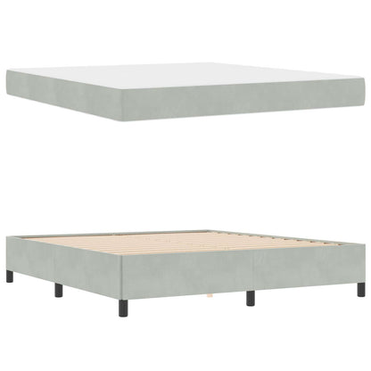 Struttura del letto Grigio chiaro 180 x 200 cm Tessuto | homemem39