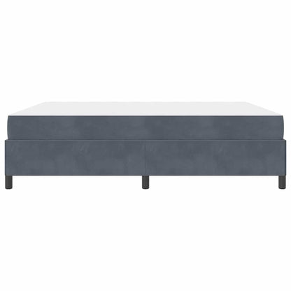 Struttura del letto Grigio scuro 180 x 200 cm Tessuto