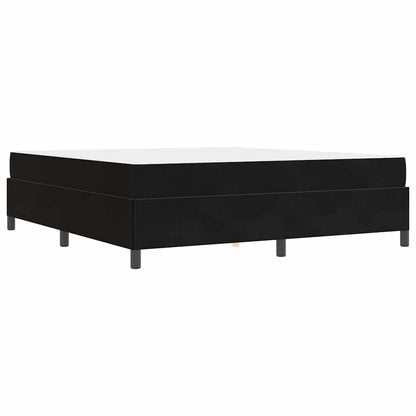 Struttura del letto Nero e Bianco e Nero 180 x 200 cm Velluto