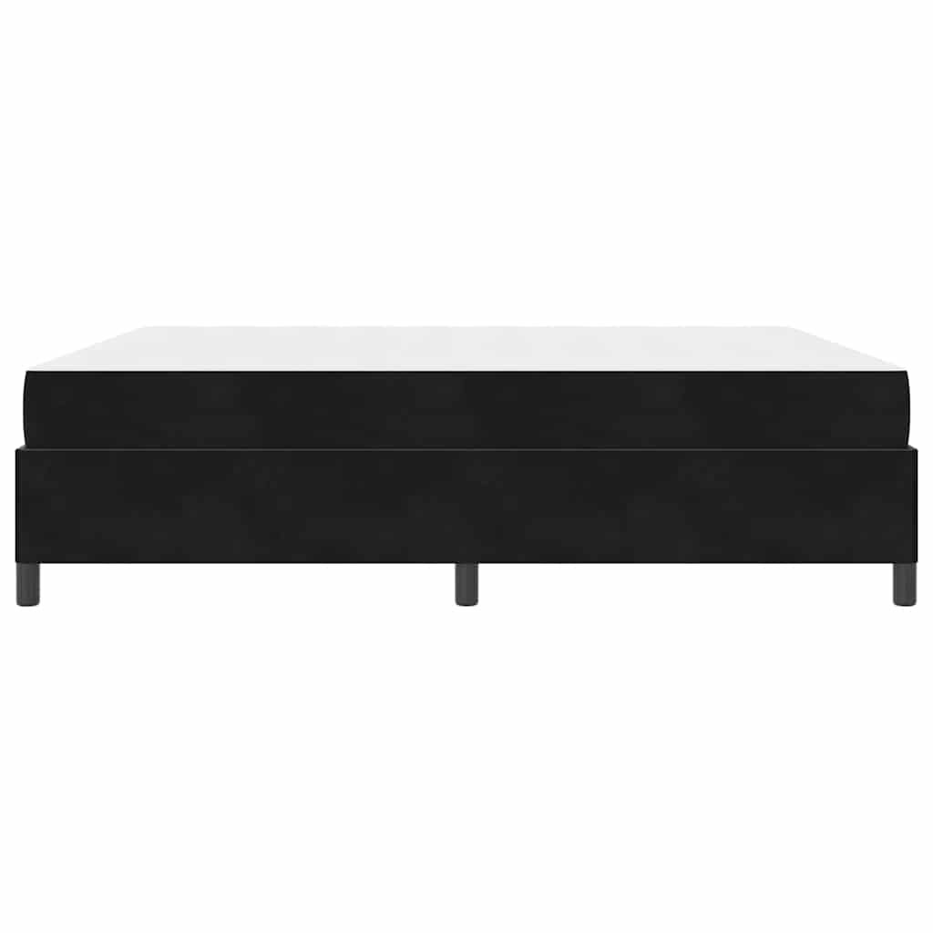 Struttura del letto Nero e Bianco e Nero 180 x 200 cm Velluto