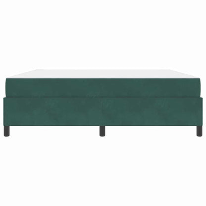 Struttura del letto Verde scuro e bianco 180 x 200 cm Velluto