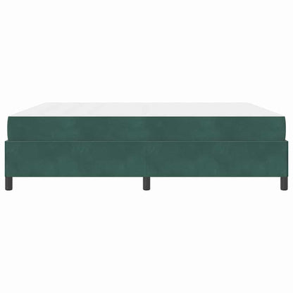 Struttura del letto Verde scuro e bianco 180 x 200 cm Velluto