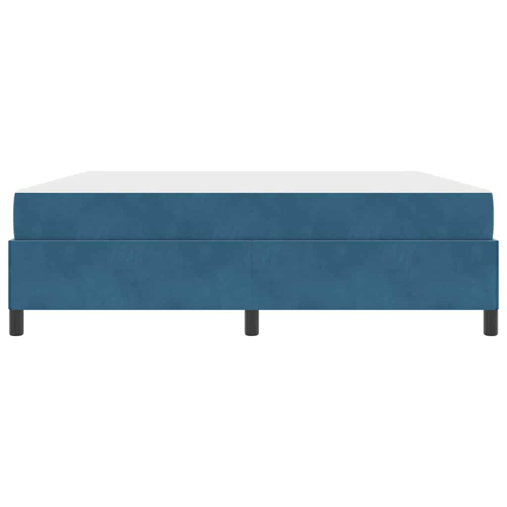 Struttura del letto Blu scuro e bianco 180 x 200 cm Velluto - homemem39